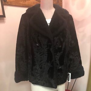 Vintage Black fake fur
